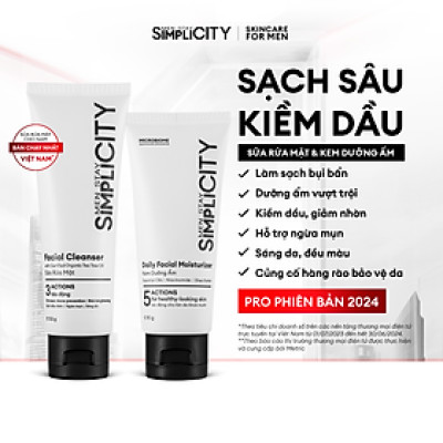 Bộ đôi chăm sóc toàn diện Men Stay Simplicity