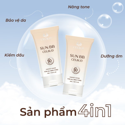 Combo sữa rửa mặt làm sạch sâu và kem chống nắng tối ưu cho da Celaud