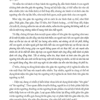 Tín Ngưỡng Của Các Dân Tộc Việt Nam