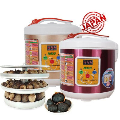 Máy Làm Tỏi Đen Nikio NK-696 - Nồi Ủ Tỏi Đen Tự Động, Công Nghệ Nhật Bản, Tỉ Lệ Thành Công 99%, Tỏi Thơm Ngon Chuẩn Vị, Dung Tích 6 Lít, Khay Chứa 3 Tầng, Làm 2kg Tỏi - Hàng Chính Hãng