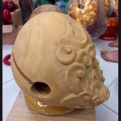 Mõ tụng kinh Phật bằng gỗ  mít  lục nõi không rác  kt 35x35cm 