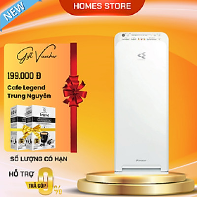 Máy Lọc Không Khí Daikin MC55UVM6 Công nghệ Streamer 3C Tích Hợp Ion Plasma Lõi Lọc Tuổi Thọ Lên Đến 10 Năm Diệt Khuẩn Và Lọc Sạch 99,97% Bụi Bẩn, Diện Tích Sử Dụng 40 m2, Công Suất 37W - Hàng Chính Hãng