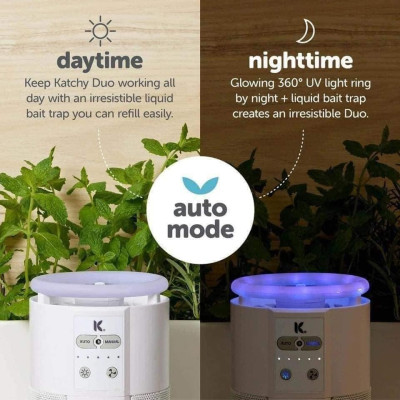 Đèn bắt muỗi trong nhà của KATCHY DUO 2 IN 1 - Model mới nhất 2022 Hàng chính hãng