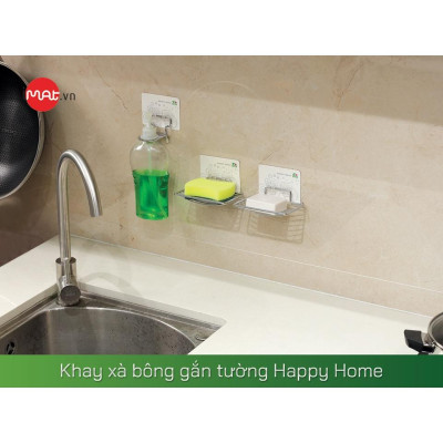 iMat Khay xà bông gắn tường Happy Home