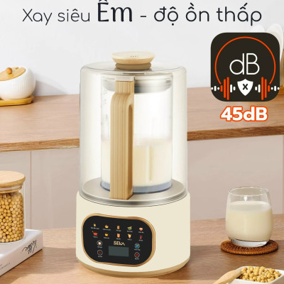 Máy làm sữa hạt SEKA E500 10 chức năng, chống ồn, tốc độ xay mạnh, dung tích 1.5L, lưỡi dao 12 cánh siêu bền hàng nhập khẩu