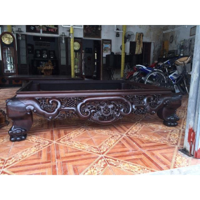 Sập ngũ phúc gỗ gụ