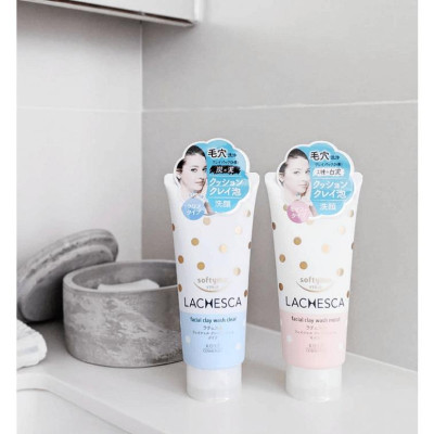 Sữa Rửa Mặt Tạo Bọt Chiết Xuất Bùn Dưỡng Ẩm Mềm Mịn Softymo Lachesca Kosé Nhật Bản (Tuýp 130g)
