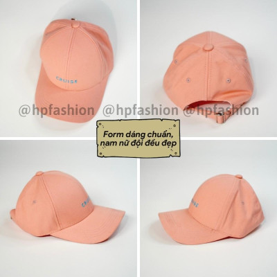 Mũ lưỡi trai ️ Nón kết thêu chữ CRUISE chất kaki cao cấp form unisex nam nữ N17
