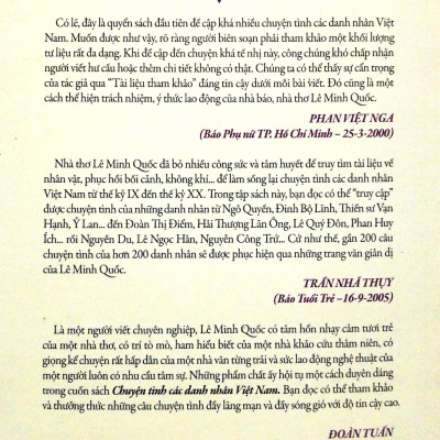 Chuyện Tình Các Danh Nhân Việt Nam (Tập 1)