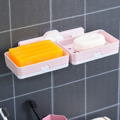 Kệ đựng xà phòng 2 tầng xoay 360 độ - Hàng chính hãng (Giao màu ngẫu nhiên)