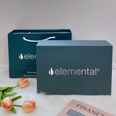 [Quà tặng cao cấp-Thương hiệu Mỹ] Bình giữ nhiệt cao cấp Elemental, set hộp quà Hướng Dương, quà tặng dành cho bạn bè