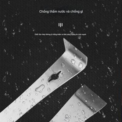 Bộ dụng cụ đa năng thợ mộc – Xà beng inox siêu bền, dao cạy cửa gỗ, dụng cụ cạo, nhổ đinh, hỗ trợ nuôi ong tiện lợi