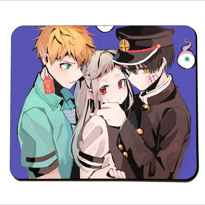 Bàn di chuột , Lót Chuột Jibaku Shounen Hanako-kun cao su dẻo 19.5cm x 23cm