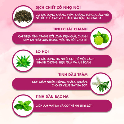 Khăn Lau Hạ Sốt Cho Bé Oribebe 2Y+ Hạ Nhiệt Giảm Sốt An Toàn Cho Bé Từ Thiên Nhiên