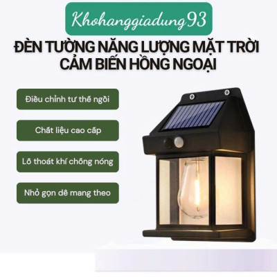 Bộ 2 Đèn Năng Lượng Mặt Trời Gắn Cột Cổng Tự Động Bật Tắt – Thiết Kế Ngôi Nhà Độc Đáo, Loại Cao Cấp
