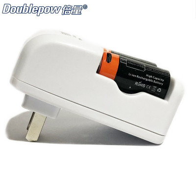 Bộ Sạc Pin Doublepow DP-K06 Kèm 02 Pin Sạc DP-CR123A 650mAh Cao Cấp - Hàng Nhập Khẩu