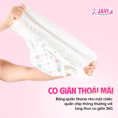 Combo 6 gói Băng vệ sinh Quần Shana Freesize Siêu mềm Siêu thấm Kháng khuẩn, Chống tràn