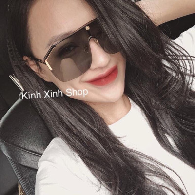 Kính râm, Kính mát Mắt vuông Form bản to che nửa mặt siêu chất cho nam và nữ
