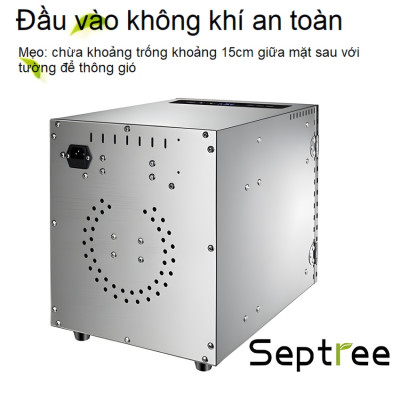 Máy sấy thực phẩm chuyên nghiệp dung tích 16.2 lít, 8 khay Thương hiệu Mỹ cao cấp Septree DBC-08A01 - Hàng Nhập Khẩu (BH 1 NĂM)