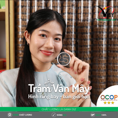 Trầm vân mây hình rồng - Trầm Hương Sao Việt - bản giới hạn