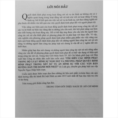 Tìm Hiểu Các Hình Phạt Trong Bộ Luật Hình Sự Năm 2015 Và Phương Pháp Quyết Định Hình Phạt Trong Xét Xử Vụ Án Hình Sự - Luật gia Nguyễn Ngọc Điệp