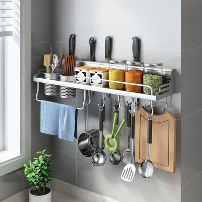 Kệ Đựng Gia Vị Nhà Bếp Tiện Lợi, Giá Treo Dụng Cụ Nhà Bếp Gắn Tường, Kệ Đựng Đồ Nhà Tắm Đa Năng, Tiện Dụng, Không Cần Khoan – MH3112