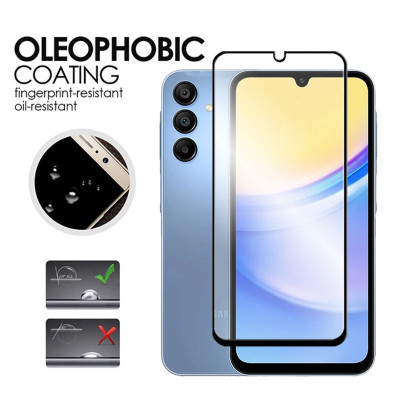 Kính cường lực 9D cho Samsung Galaxy A16 Full màn hình viền đen độ cứng 9h, chống vỡ, chống xước, dán màn hình cao cấp - Hàng chính hãng