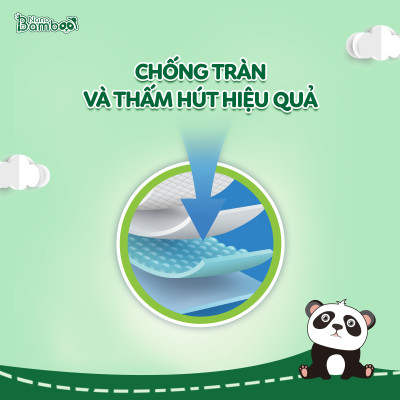 COMBO 3 Bịch tã/bỉm QUẦN Nano Bamboo sợi tre M/L/XL/XXL/XXXL (132 Miếng) tiết kiệm 120k kèm quà tặng