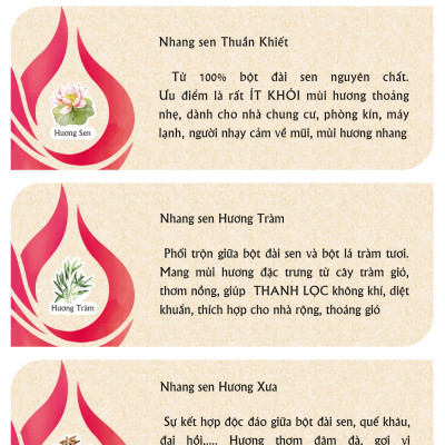 Nhang sạch từ Sen Liên Tâm 38cm 90 cây - Dịu nhẹ ít khói, thời gian thắp 60 phút