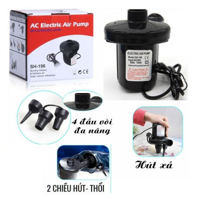 Máy bơm , hút chân không 2 chức năng bơm và hút tiện lợi . Máy bơm phao , bóng , ghế , nệm hơi..vv.Máy hút chân không chăn màng , quần áo , gấu bông dùng điện 220V - Hàng chính hãng