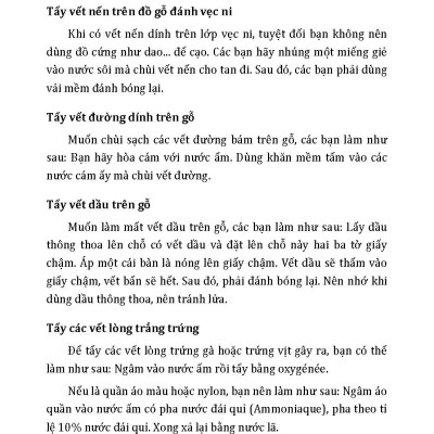Cuộc Sống Gia Đình, Những Điều Nên Tránh