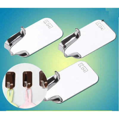 Bộ 3 Móc Dính Tường Inox 2kg KM-213 Hàng Nhật sd mọi bề mặt