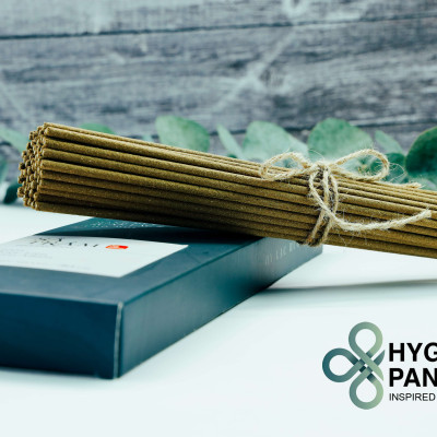 Nhang/Hương Sả Trầm Hỷ Lạc Hương Hygie - Giúp thư giãn, làm sạch không khí, được làm từ các loại lá thảo dược chứa tinh dầu. rụng tàn tự nhiên, ít khói, khói nhẹ mau tan