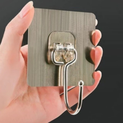 SET Móc Dán Tường INOX 304 Chịu Lực 5kg, Móc Dán Chịu Lực Loại Tốt, Tiện Dụng Gia Đình Và Văn Phòng. TakyHome 2214set