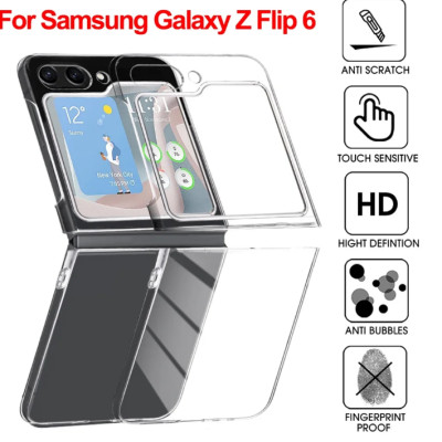Ốp lưng trong suốt chống sốc cho Samsung Galaxy Z Flip 7 / Z Flip 6 hiệu Likgus Crystal - Bảo vệ toàn diện, chống sốc chống va đập, đệm khí 4 góc - Hàng nhập khẩu