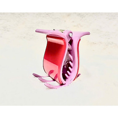 Kẹp tóc càng cua 2 lớp giá rẻ - kẹp tóc màu đỏ 2 lớp