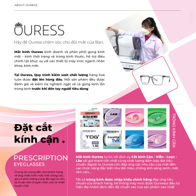 Gọng kính cận 3369 A7053 hợp kim cước OURESS thời trang nam nữ siêu nhẹ siêu bền