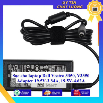 Sạc cho laptop Dell Vostro 3350, V3350 Adapter 19.5V-3.34A 19.5V-4.62A - Hàng Nhập Khẩu New Seal
