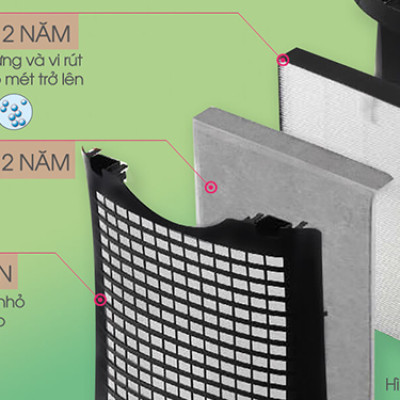 Máy Lọc Không Khí Và Hút Ẩm Sharp DW-E16FA-W (3L) – Trắng - Hàng chính hãng