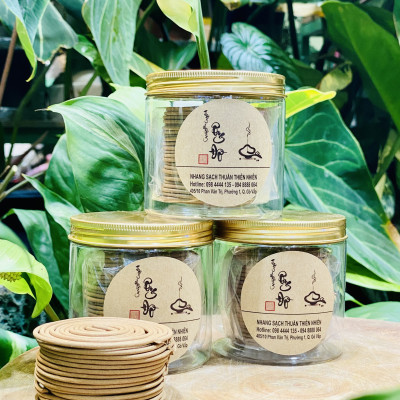 Nhang Vòng Trầm Hương 4 Giờ, Loại Lan Tỏa, Nhang Sạch Thuần Thiên Nhiên