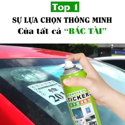 Chai vệ sinh 260ml sơn bám, băng keo trang trí nhà cửa, sticker trẻ con dán bừa bãi cho Gia đình