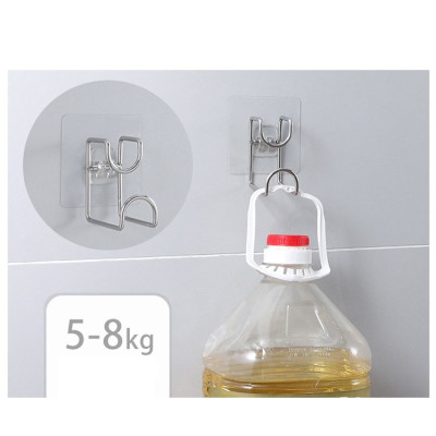 Combo 2 móc dính tường treo chậu nhà tắm, móc inox treo đồ gia đình tiện tiện ích 