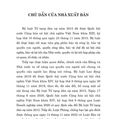 Bộ luật Tố tụng Dân sự ( Hiện hành) (sửa đổi, bổ sung năm 2019, 2020,2022,2023) - bản in 2024