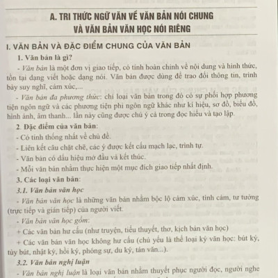 Ôn thi vào lớp 10 môn Ngữ Văn - Tự Luận & Trắc Nghiệm ( Dùng chung cho các bộ SGK hiện hành) (HA-MK)
