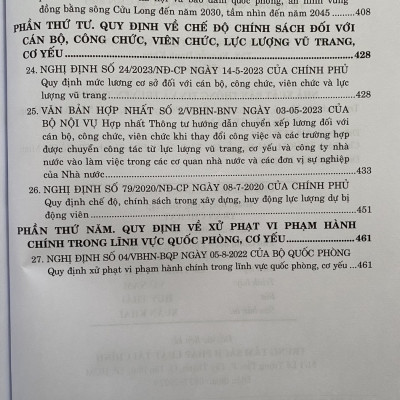 Cẩm nang công tác quốc phòng an ninh  trong tình hình mới và những quy định pháp luật cần biết 
