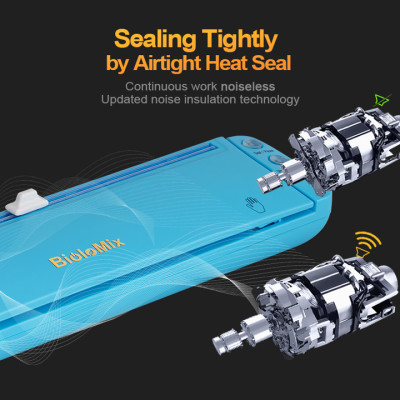 Máy hút chân không kiêm hàn miệng túi nhãn hiệu Biolomix W100  Công suất: 60W - HÀNG NHẬP KHẨU