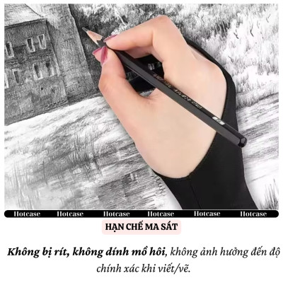 [Chống chạm nhầm] Găng tay hoạ sĩ hiệu HOTCASE bản đặc biệt 3 lớp hỗ trợ vẽ trên trên cho điện thoại, cho iPad, máy tính bảng, cho wacom cho iPhone - Hàng nhập khẩu