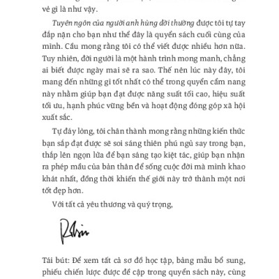 Tuyên Ngôn Của Người Anh Hùng Đời Thường - The Everyday Hero Manifesto - TRE