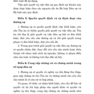 Bộ luật Tố tụng Dân sự ( Hiện hành) (sửa đổi, bổ sung năm 2019, 2020,2022,2023) - bản in 2024