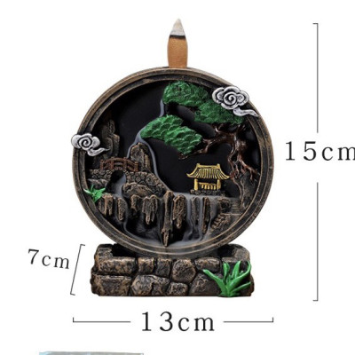 Thác khói tiểu cảnh size đại dùng xông trầm - tháp trầm hương Dương Minh